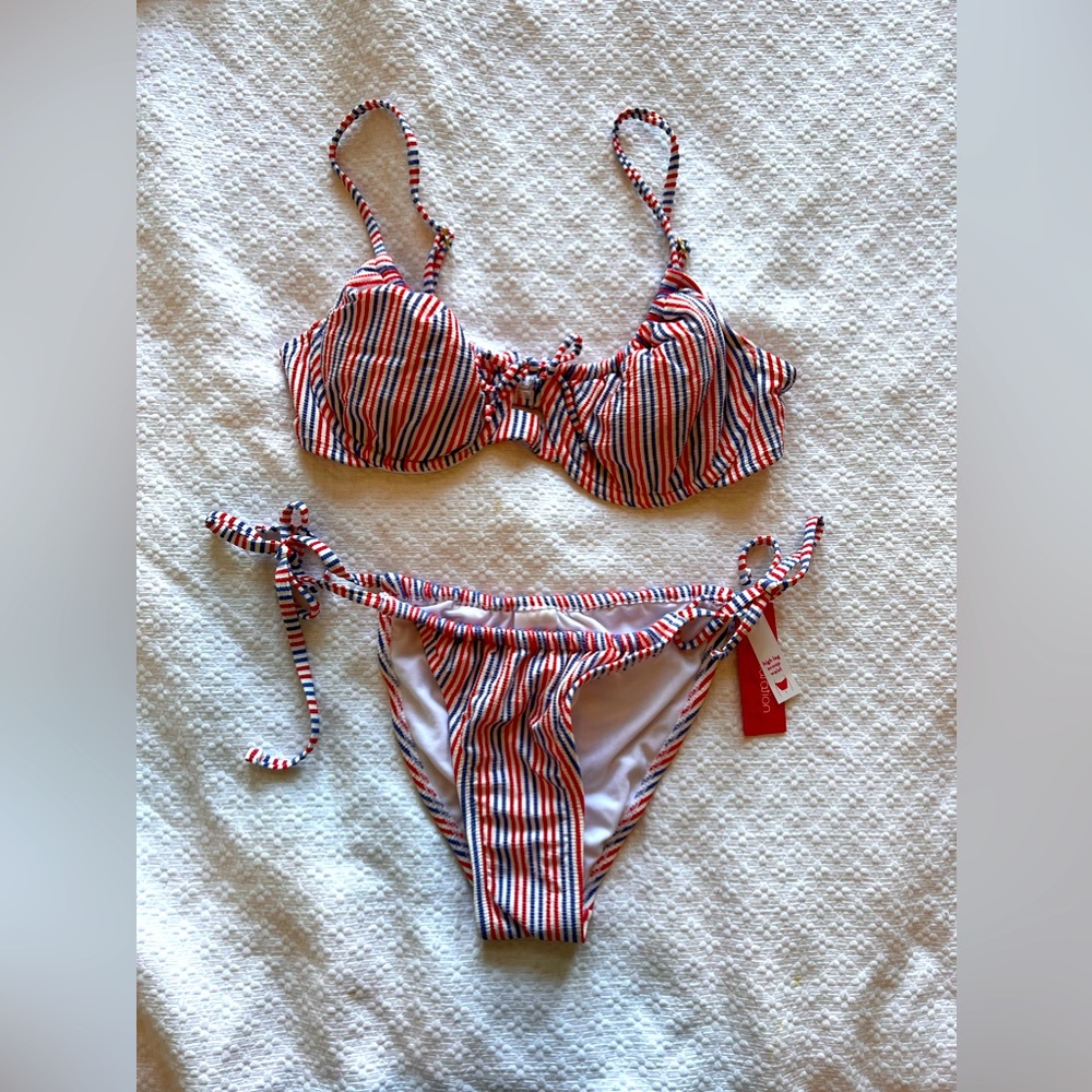 Red white and blue Bikini
